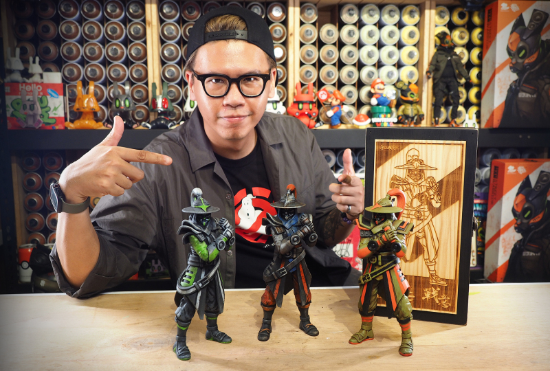 塗鴉藝術家 BOUNCE 實現《戰意》「鬼矢」濃烈死亡氣息,用典藏公仔再現王者風範