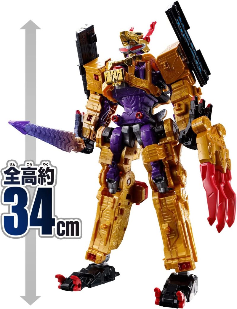 合體後全高 34 公分《暴太郎戰隊》二號機器人「DX虎龍攻神」預計 08 月 27 日發售！