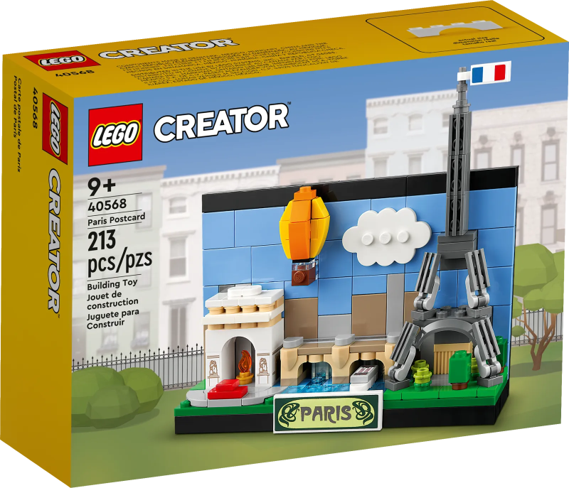 LEGO 40568 創意系列【巴黎明信片】Paris Postcard 以少少零件拼搭出艾菲爾鐵塔、凱旋門！
