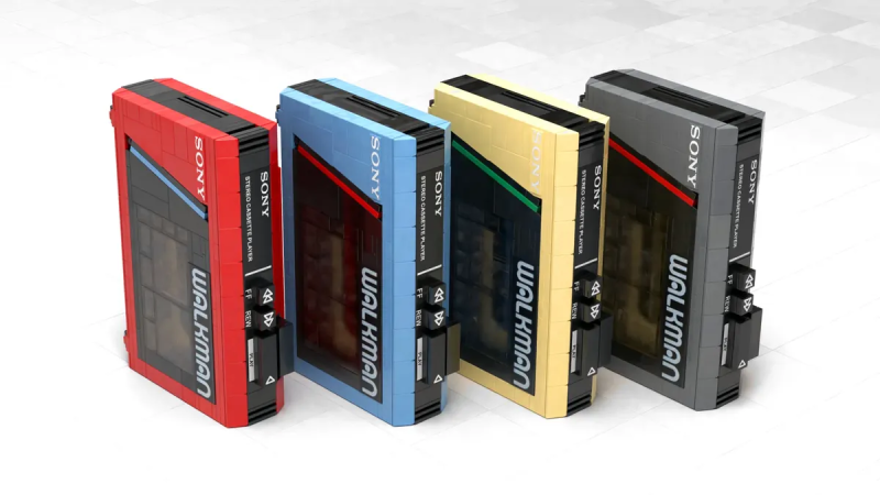 Jerac LEGO Ideas投稿「SONY WALKMAN」1:1 比例還原經典卡帶式隨身聽！