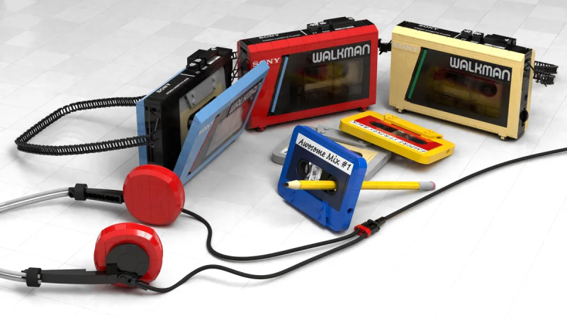 Jerac LEGO Ideas投稿「SONY WALKMAN」1:1 比例還原經典卡帶式隨身聽！
