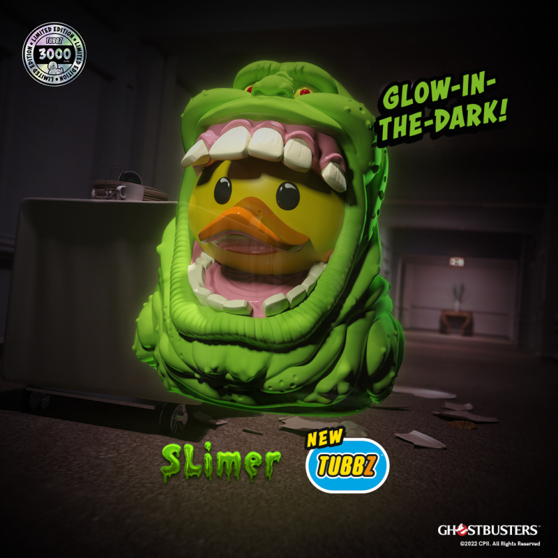 TUBBZ《魔鬼剋星》夜光史萊姆（Slimer Glow-in-the-Dark）黃色小鴨角色扮演收藏