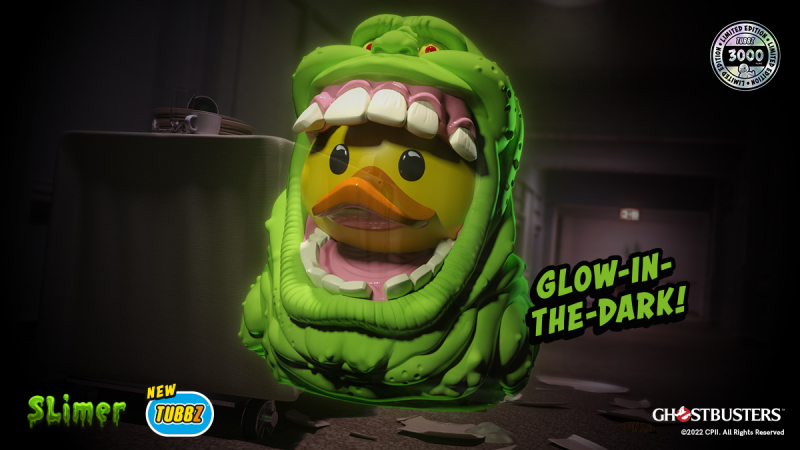 TUBBZ《魔鬼剋星》夜光史萊姆(Slimer Glow-in-the-Dark)黃色小鴨角色扮演收藏
