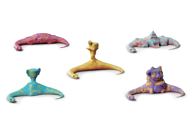 黃組「大口吞蛇蛇 扭蛋」變成豪車、二宮像、國會議事堂的形狀！將蛇吞象精神發揮到最大