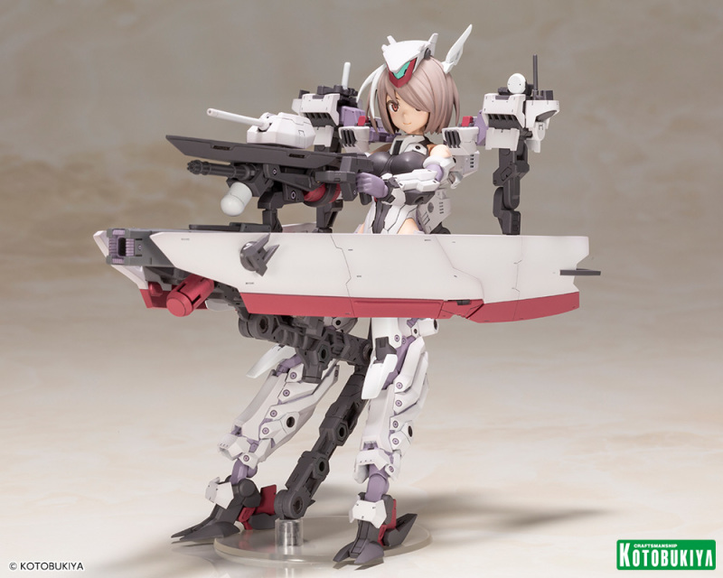 結合船艦造型的大份量武裝『FRAME ARMS GIRL 骨裝機娘 金剛』上色原型公開!