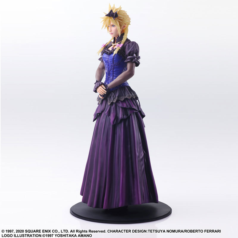 《FF7RE》美麗的女裝克勞德在 PLAY ARTS改可動人偶、STATIC ARTS 完成品模型系列立體化！