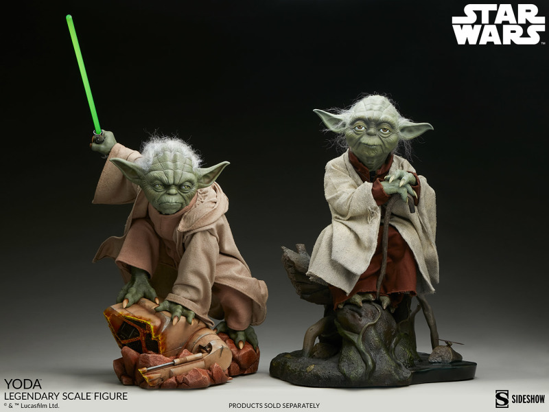 Sideshow《星際大戰》尤達（Yoda）1/2 比例全身雕像 躍動再現大師風範！