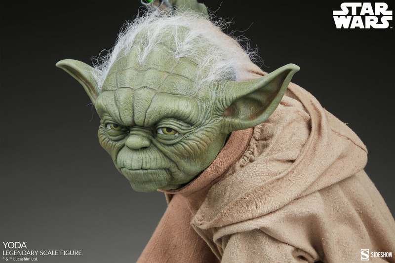 Sideshow《星際大戰》尤達（Yoda）1/2 比例全身雕像 躍動再現大師風範！