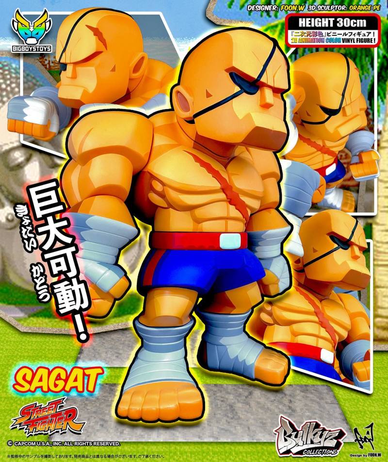 BigBoyToys Bulkyz Collection 系列《快打旋風》沙加特（Sagat）無敵之虎大魄力登場！