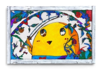 東武船橋百貨舉辦「船梨精降臨地上10周年展」！本人繪製的玻璃藝術不會讓人失望...