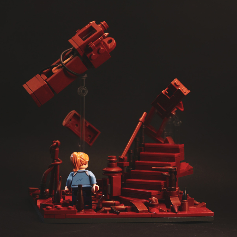 Jannis Mavrostomos 樂高 MOC 作品《怪奇物語4》多個經典場景縮小樂高化!