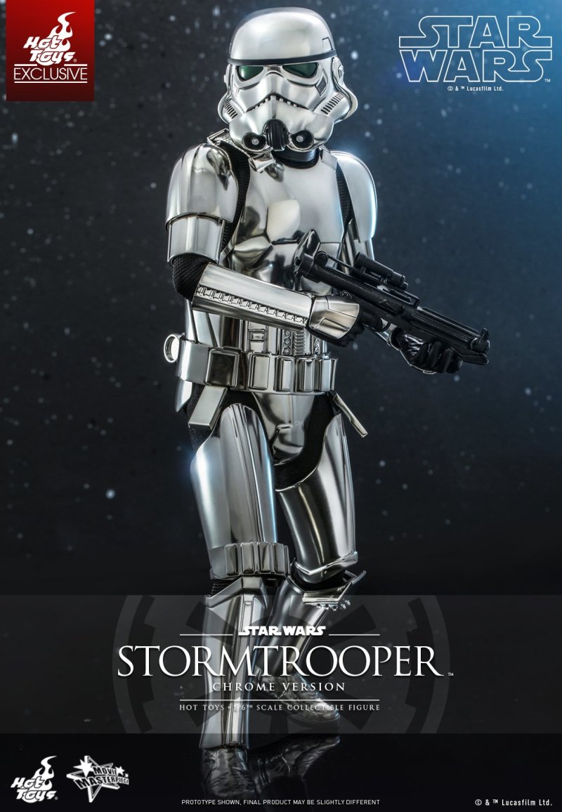 Hot Toys《星際大戰》帝國風暴兵 銀色電鍍版（Stormtrooper Chrome Version）1/6 比例收藏級人偶