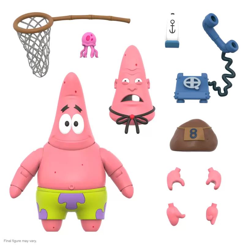 Super7 ULTMATES! 系列《海綿寶寶》第二波「派大星、章魚哥」7 吋可動人偶 再現迷因!