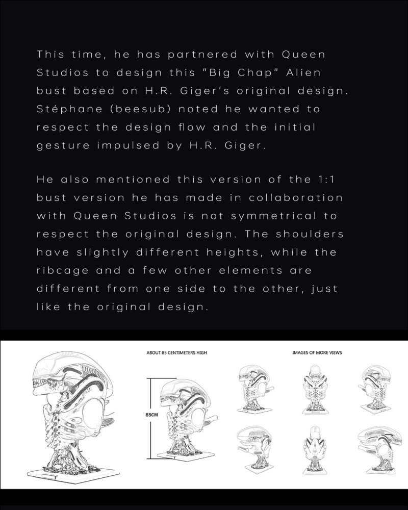 Queen Studios《異形》異形（Alien）半身胸像 91 公分高度大魄力現身！