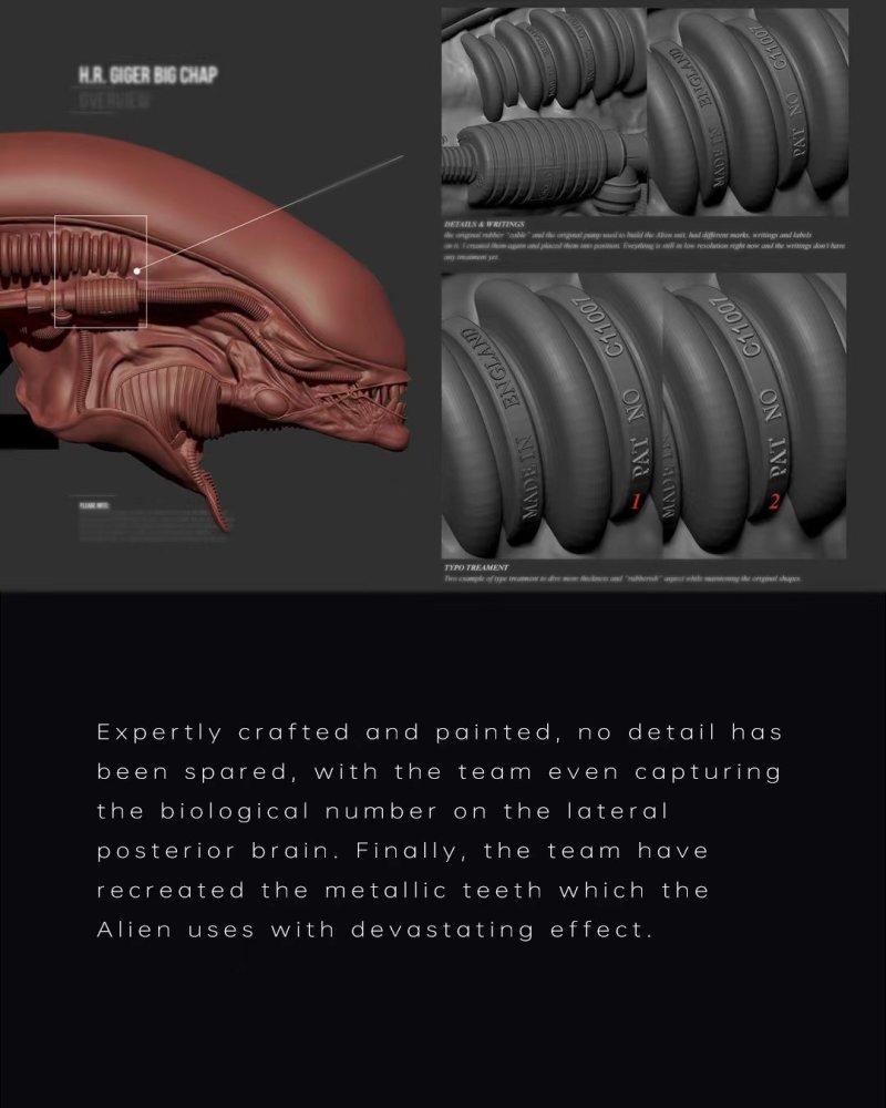 Queen Studios《異形》異形（Alien）半身胸像 91 公分高度大魄力現身！