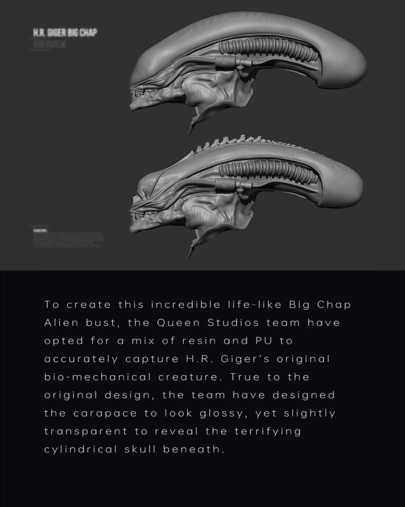 Queen Studios《異形》異形（Alien）半身胸像 91 公分高度大魄力現身！