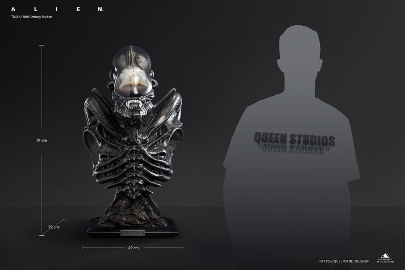 Queen Studios《異形》異形（Alien）半身胸像 91 公分高度大魄力現身！