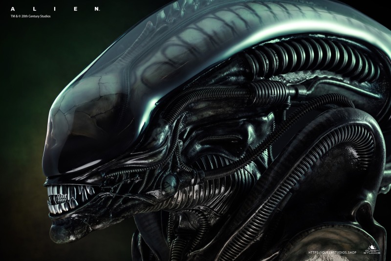 Queen Studios《異形》異形（Alien）半身胸像 91 公分高度大魄力現身！
