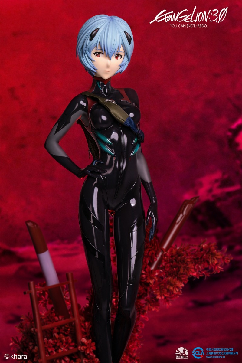 Infinity Studio《福音戰士新劇場版：Q》綾波零（暫稱）1/2比例全身雕像 經典Walkman隨身聽重現！