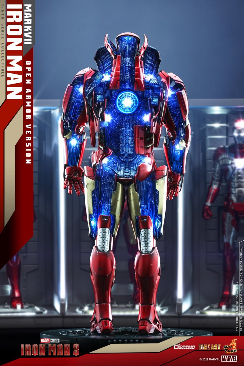 Hot Toys《鋼鐵人3》鋼鐵人馬克7 (開甲版本) Iron Man Mark VII (Open Armor Version) 1/6 比例收藏級人偶