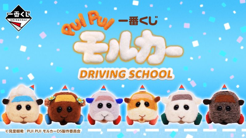 能抽到教練車造型布偶！一番賞『PUI PUI 天竺鼠車車 DRIVING SCHOOL』將在 11 月 26 日開抽！