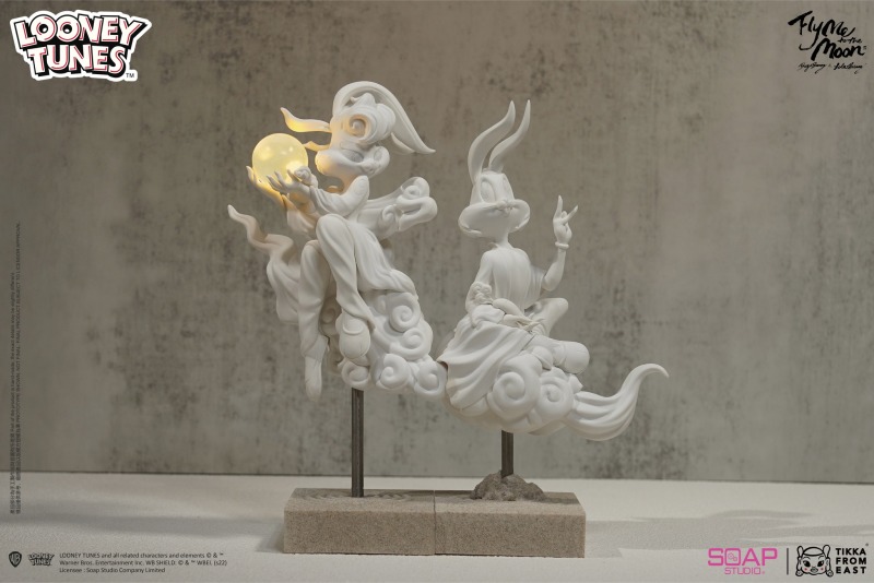 Soap Studio × Tik Ka From East《樂一通》「帶我飛向月球」雕像 以中華古風重新詮釋兔巴哥、蘿拉兔！