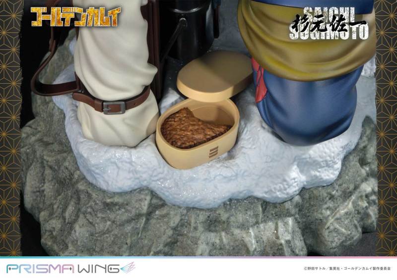 不死之身!PRISMA WING 《黃金神威》杉元佐一 1/7比例場景模型 銳利目光與隨身攜帶的大便...味噌!