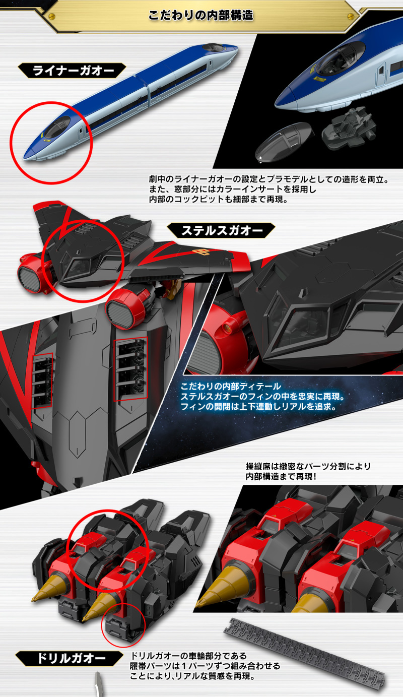 徹底再現 4 機變形合體機構『RG 勇者王 我王凱牙』商品情報公開！