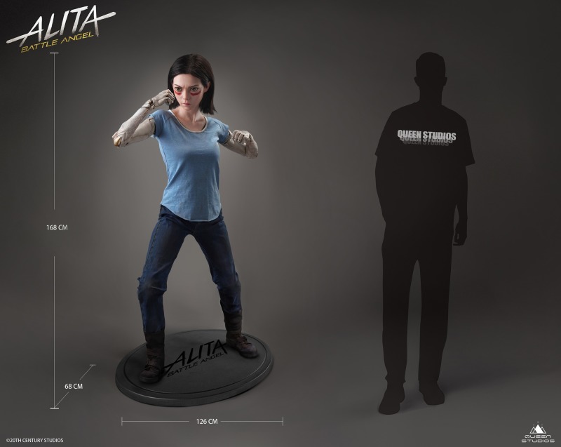 162公分高！Queen Studios《艾莉塔：戰鬥天使》艾莉塔 Doll Body 1/1比例雕像 雙版本極致登場！