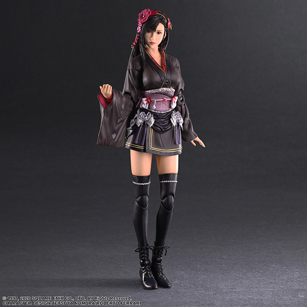 迷你裙和服造型以可動規格再現 PLAY ARTS改『FF7重製版 蒂法 異國風禮服 Ver.』預計 2023 年 05 月發售!
