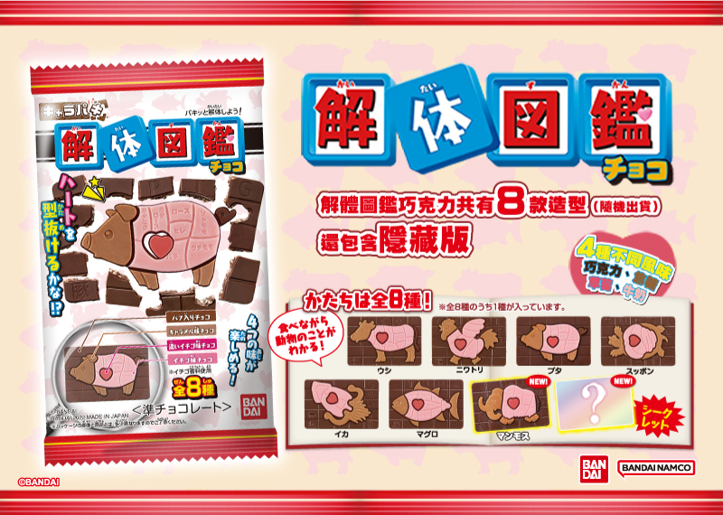BANDAI CANDY超人氣「萬代 解體圖鑑巧克力」全新登場!兩件特價優惠限時展開