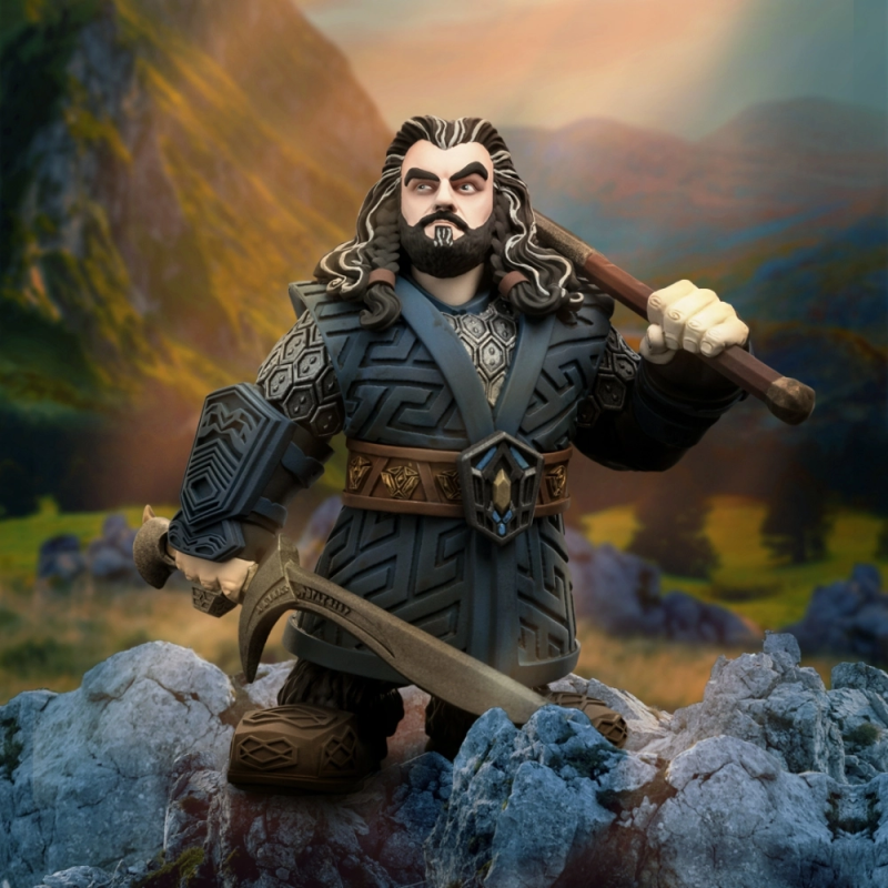 WETA MINI EPICS 系列《哈比人：意外旅程》索林·橡木盾（Thorin Oakenshield）搪膠人偶