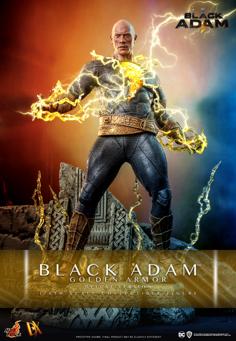 Hot Toys《黑亞當》黑亞當 金色戰甲（Black Adam Golden Armor）豪華版 1/6 比例收藏級人偶