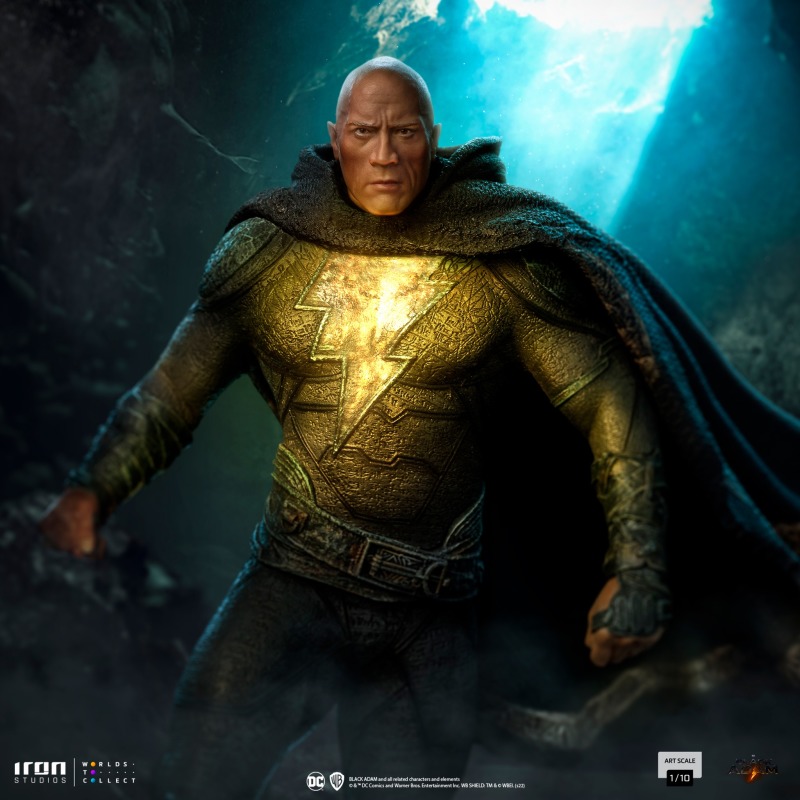 Iron Studios《黑亞當》黑亞當（Black Adam）1/10 比例全身雕像 阿努比斯雕像殘骸底座超帥！