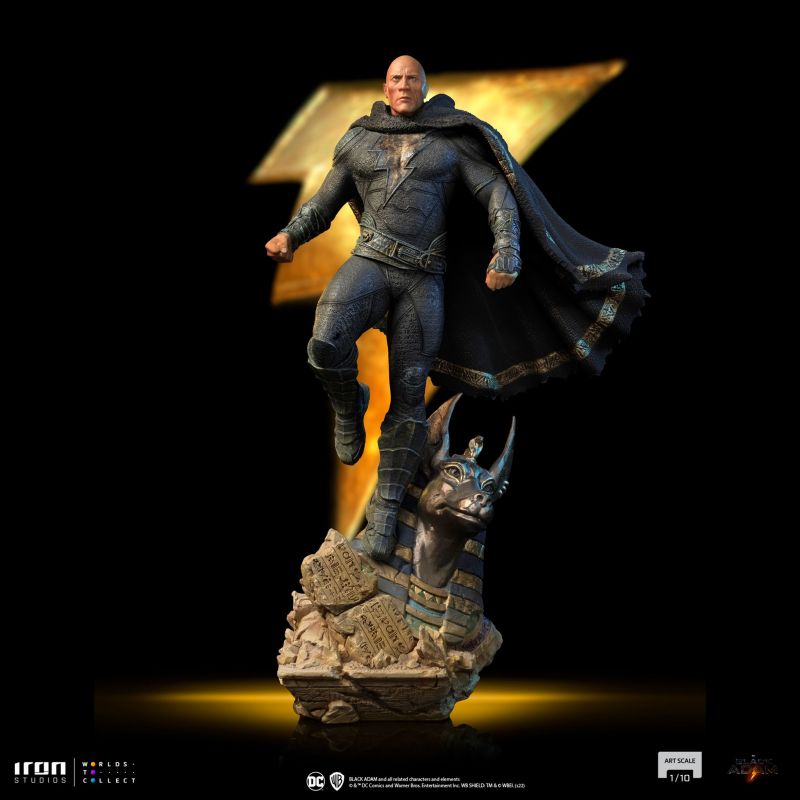 Iron Studios《黑亞當》黑亞當（Black Adam）1/10 比例全身雕像 阿努比斯雕像殘骸底座超帥！