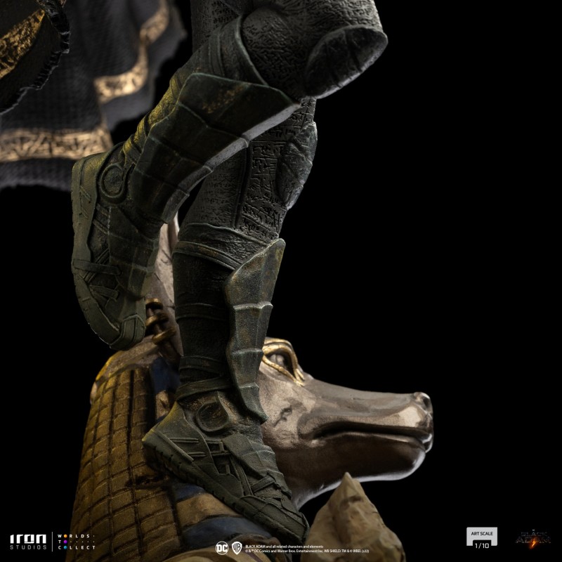 Iron Studios《黑亞當》黑亞當（Black Adam）1/10 比例全身雕像 阿努比斯雕像殘骸底座超帥！