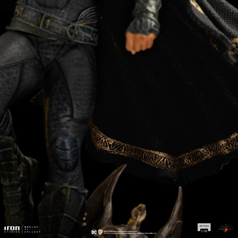 Iron Studios《黑亞當》黑亞當（Black Adam）1/10 比例全身雕像 阿努比斯雕像殘骸底座超帥！