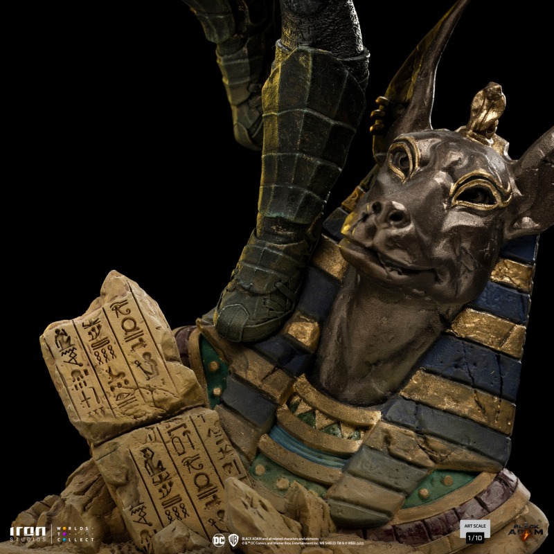 Iron Studios《黑亞當》黑亞當（Black Adam）1/10 比例全身雕像 阿努比斯雕像殘骸底座超帥！