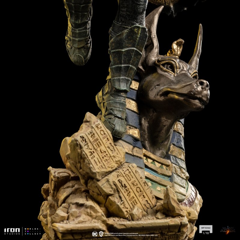 Iron Studios《黑亞當》黑亞當（Black Adam）1/10 比例全身雕像 阿努比斯雕像殘骸底座超帥！