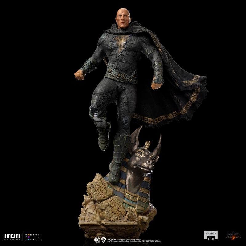 Iron Studios《黑亞當》黑亞當（Black Adam）1/10 比例全身雕像 阿努比斯雕像殘骸底座超帥！
