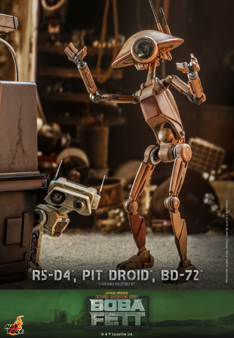 Hot Toys《波巴·費特之書》「R5-D4＆Pit Droid＆BD-72」1/6 比例收藏套