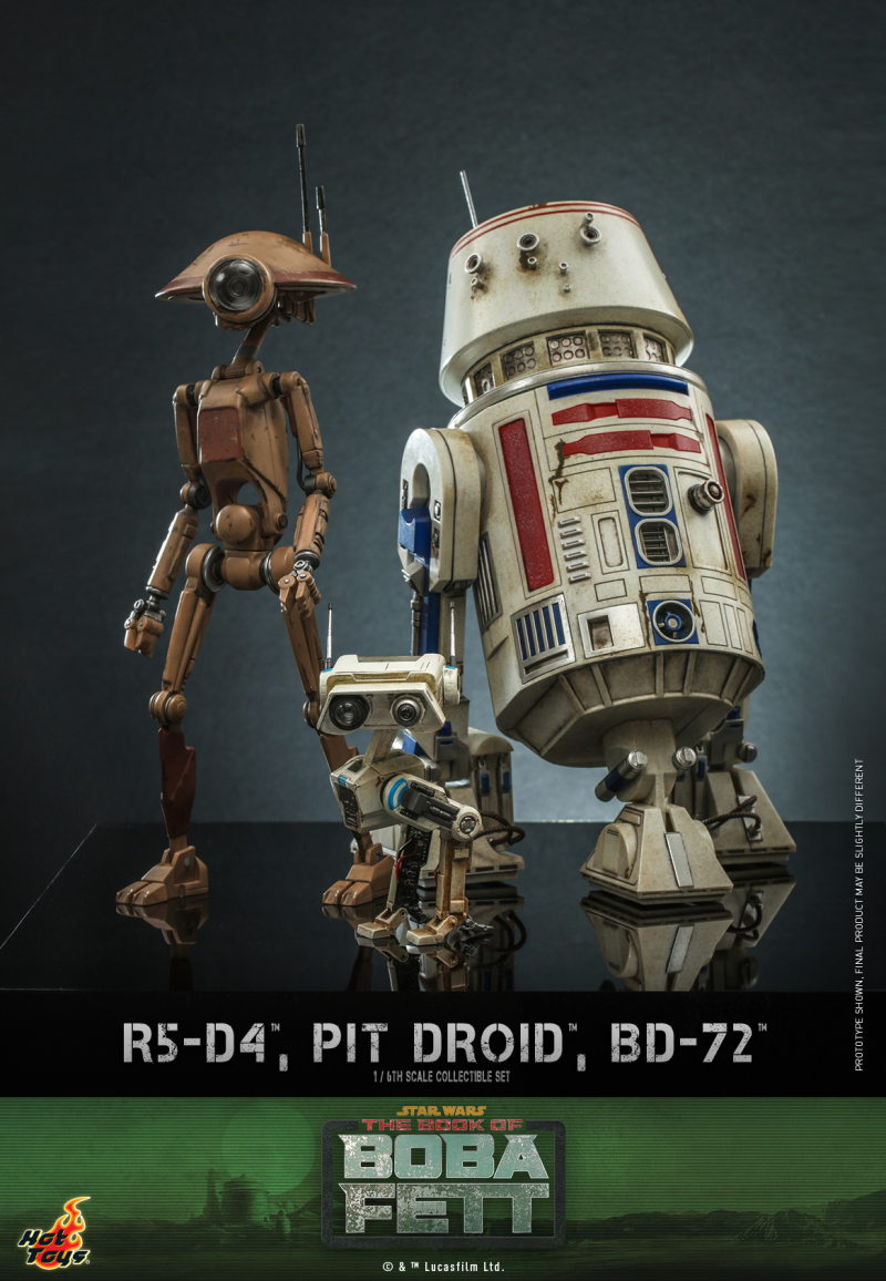 Hot Toys《波巴·費特之書》「R5-D4＆Pit Droid＆BD-72」1/6 比例收藏套