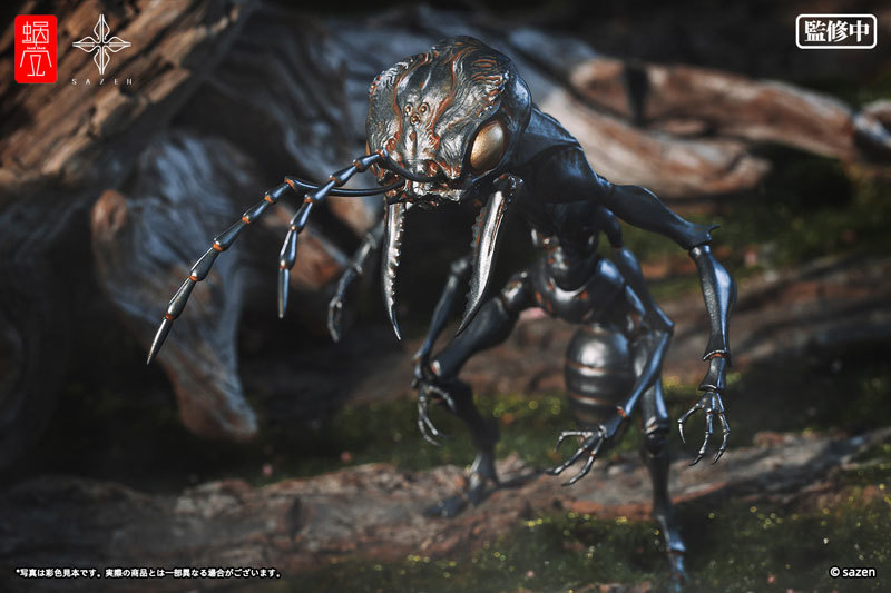 蝸之殼工作室×SAZEN 藝術家合作系列「蟻兵」無比例可動完成品 精密再現兇惡細節！
