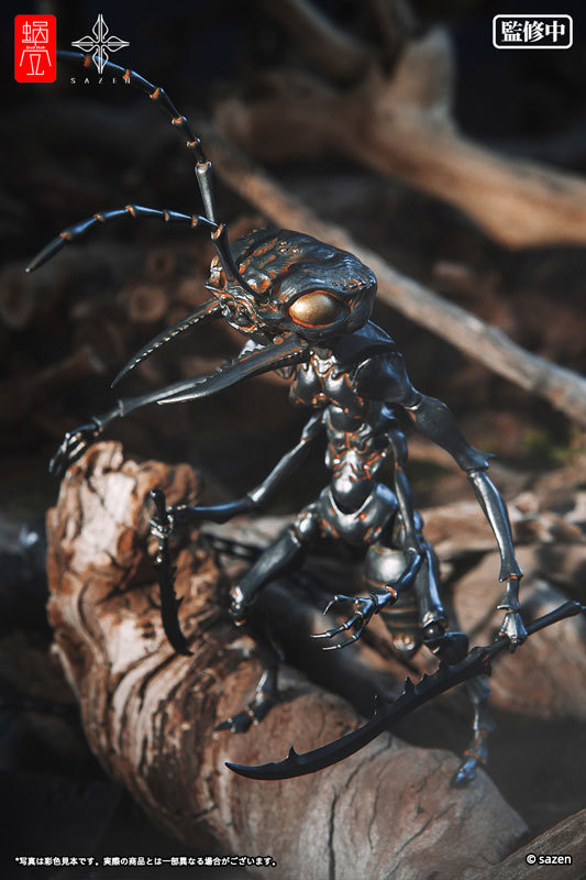 蝸之殼工作室×SAZEN 藝術家合作系列「蟻兵」無比例可動完成品 精密再現兇惡細節！