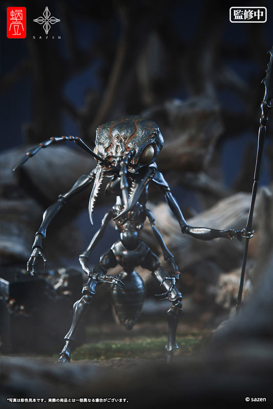 蝸之殼工作室×SAZEN 藝術家合作系列「蟻兵」無比例可動完成品 精密再現兇惡細節！
