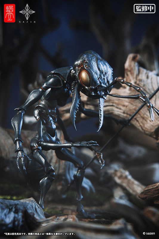 蝸之殼工作室×SAZEN 藝術家合作系列「蟻兵」無比例可動完成品 精密再現兇惡細節！