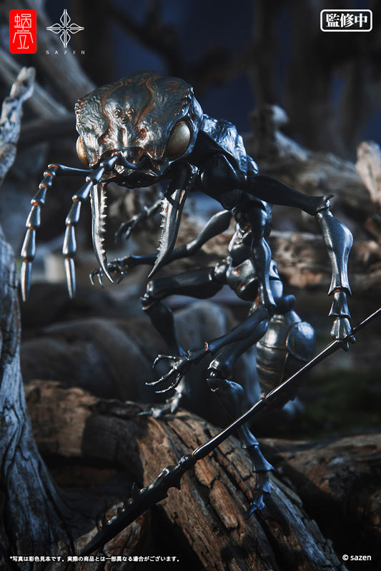 蝸之殼工作室×SAZEN 藝術家合作系列「蟻兵」無比例可動完成品 精密再現兇惡細節！