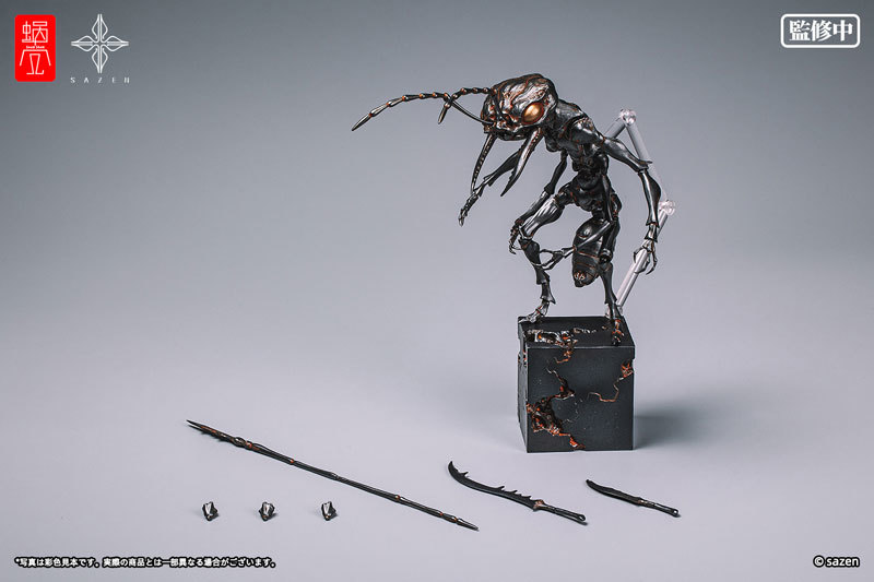 蝸之殼工作室×SAZEN 藝術家合作系列「蟻兵」無比例可動完成品 精密再現兇惡細節！