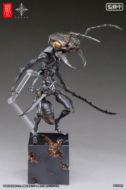 蝸之殼工作室×SAZEN 藝術家合作系列「蟻兵」無比例可動完成品 精密再現兇惡細節！