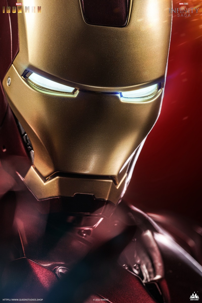 Queen Studios《鋼鐵人》鋼鐵人馬克3 1/2 比例全身雕像 普通版、戰損版同步登場!